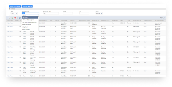 NetSuite inventory snapshot