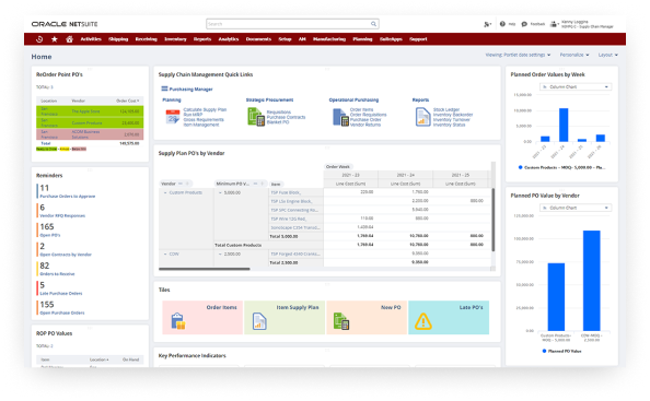 NetSuite Supply Chain Planning