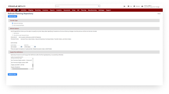 Dedicated Planning Repository