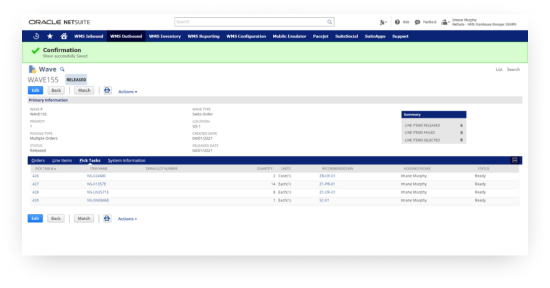 optimise order fulfilment snapshot