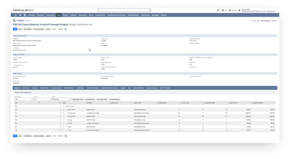 What is NetSuite Project Management?