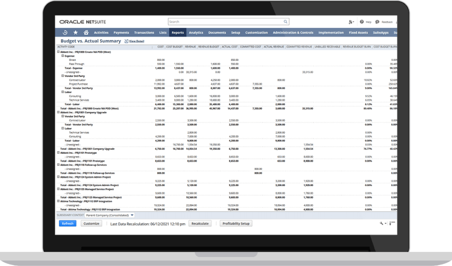 Project Accounting