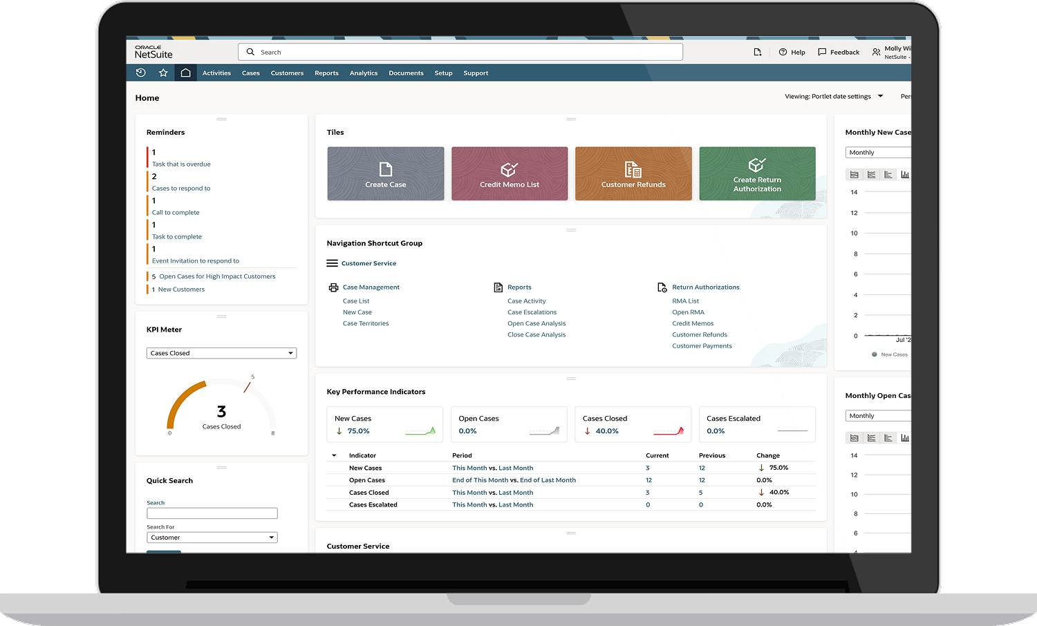 CRM and lead-to-project visibility screen