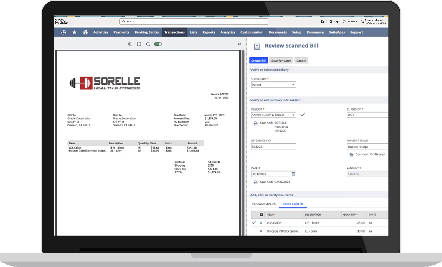 Invoice capture software Thumbnail