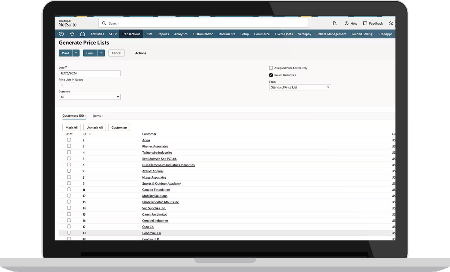 Manufacturing and product costs dashboard