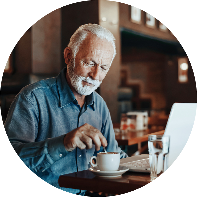 Food and beverage accountant reviewing financial information