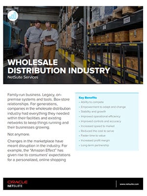 NetSuite Services: Wholesale Distribution